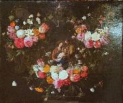 Jan Van Kessel Garland of Flowers with the Holy Family china oil painting artist